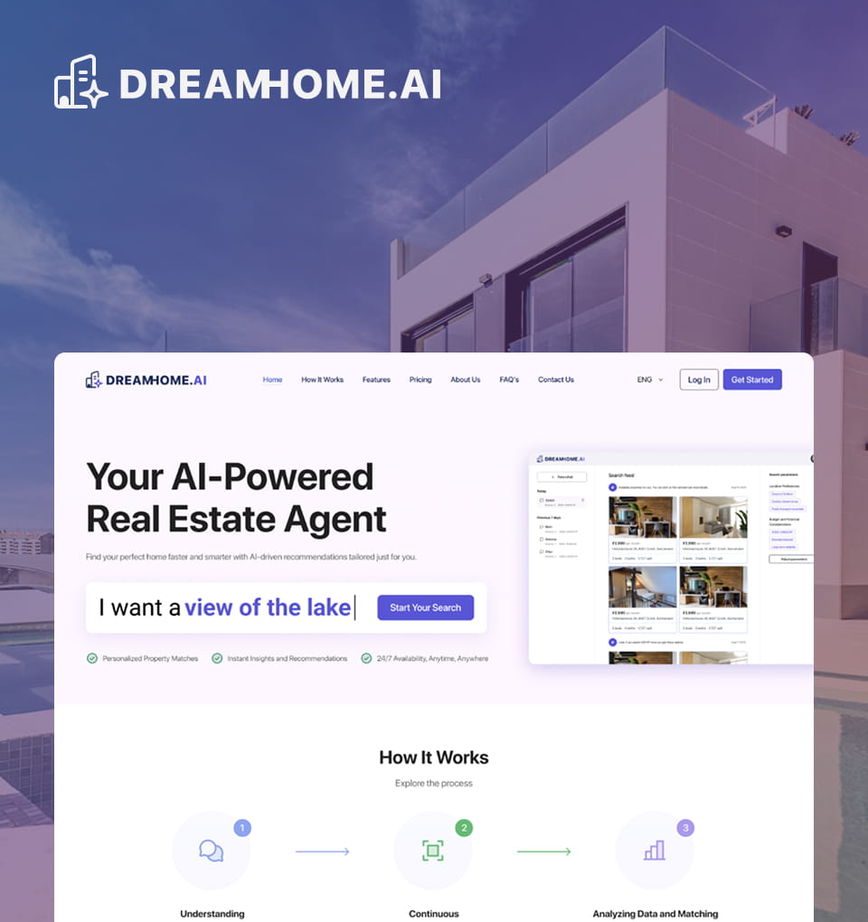  Directly leverages your DreamHomes AI project. Searchers include recruiters and potential clients. 